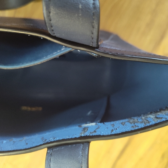 Coach (C4061) Medium Denim Diagonal Horse Carriage Print Coated Canvas Tote Bag - Picture 16 of 16